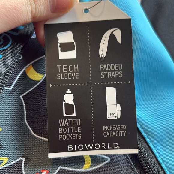 Pokémon Eevee Evolutions  Bioworld Backpack Black and Blue NWT - Picture 13 of 15